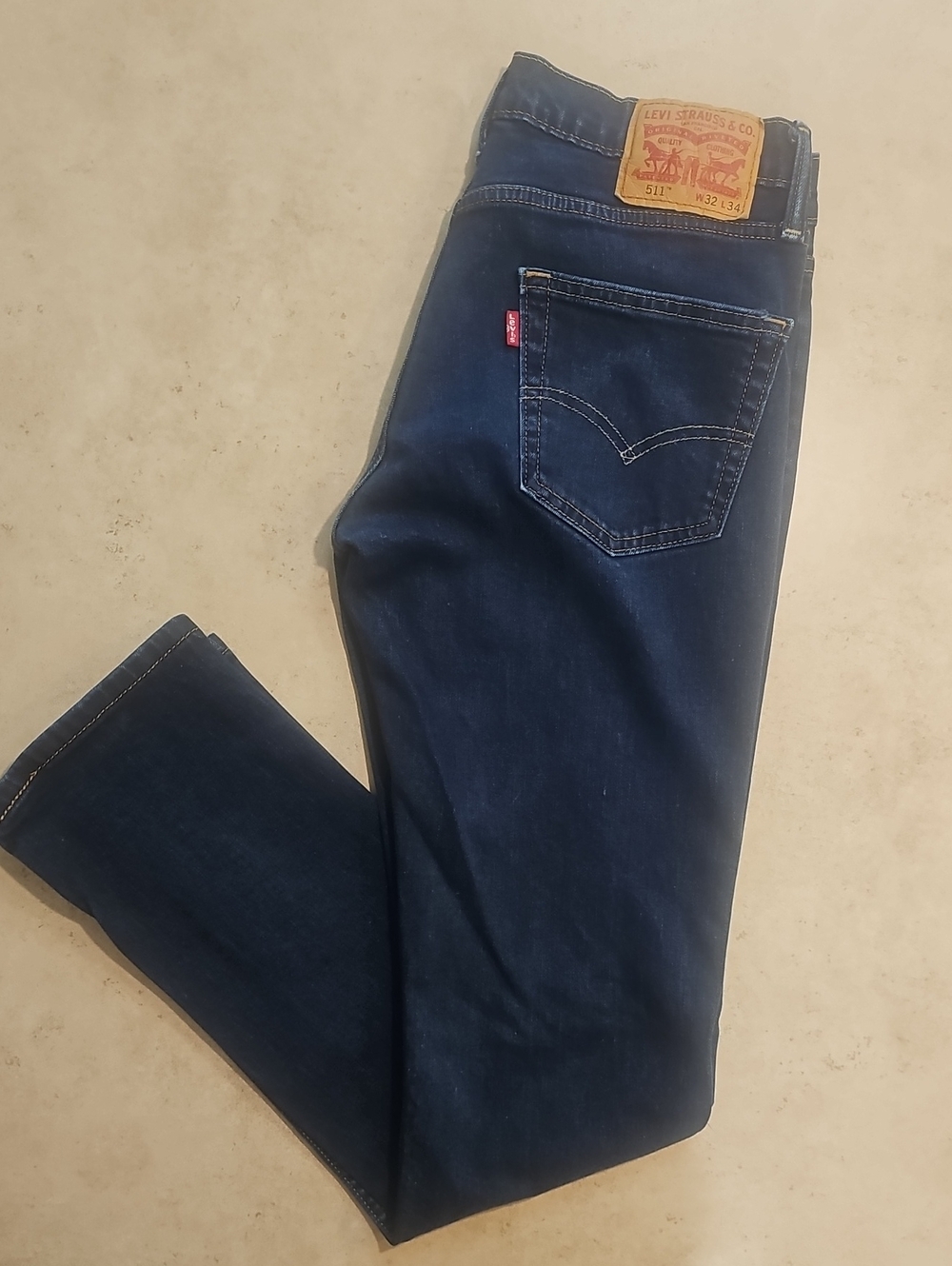 Levi's Men's 511 Navy Slim Straight Jeans